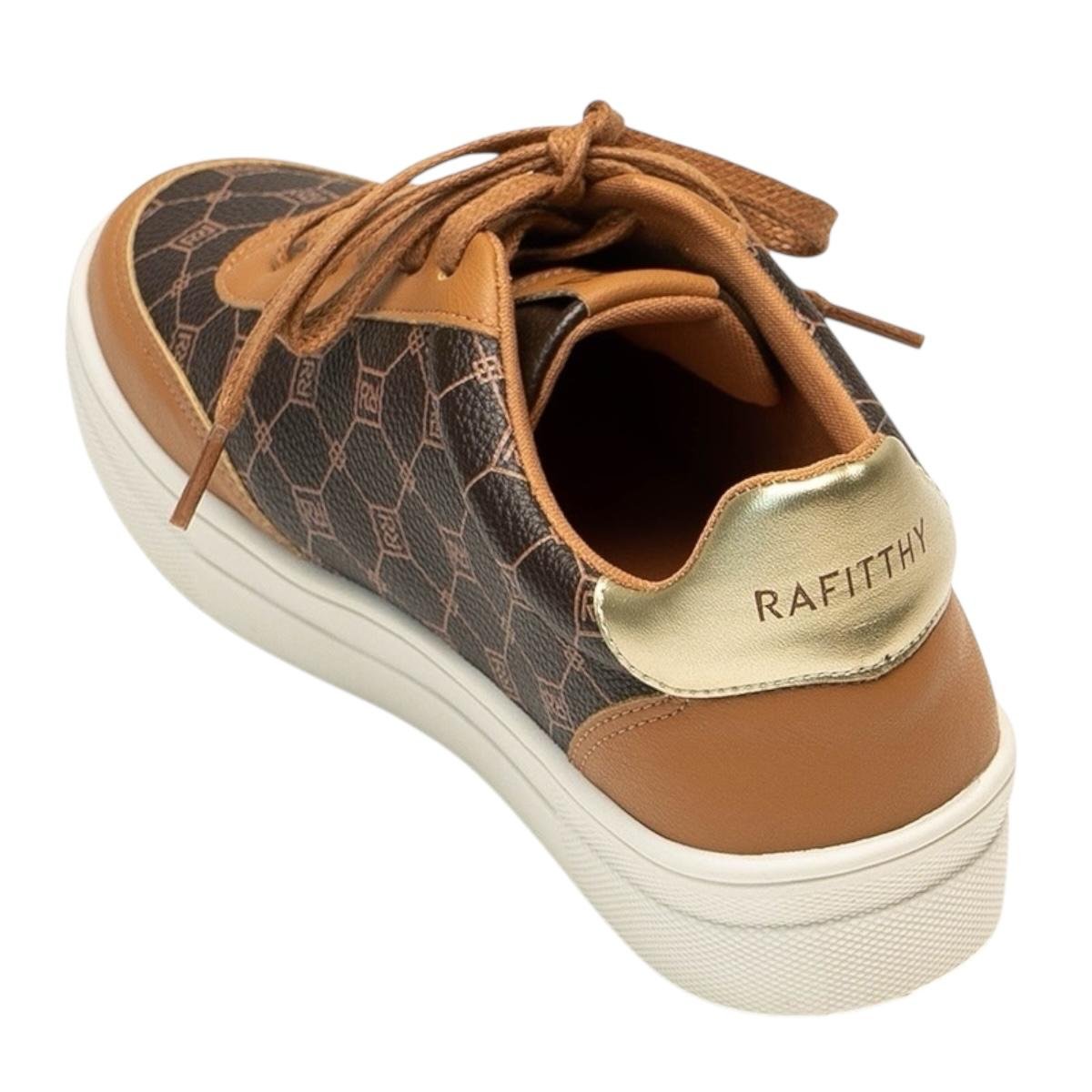 TENIS RAFITTHY FEMININO FLATFORM CASUAL 20.32001A1 CARAMELO Caramelo/Marrom 4