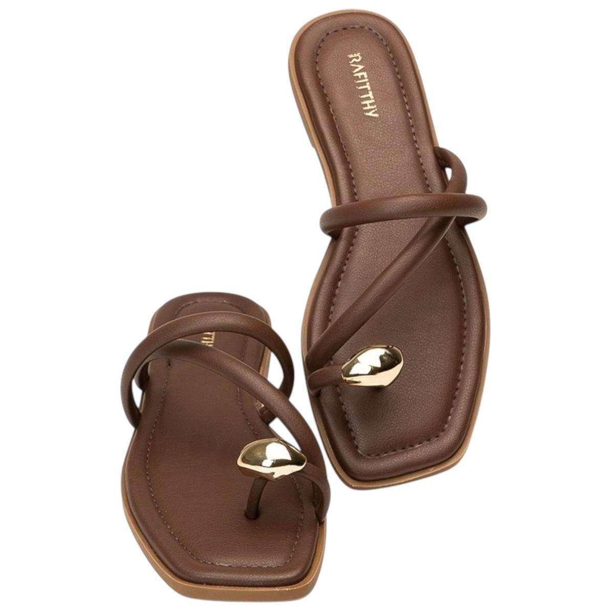 TAMANCO RAFITTHY FEMININA RASTEIRA CASUAL 18.86013A MARROM Marrom 3