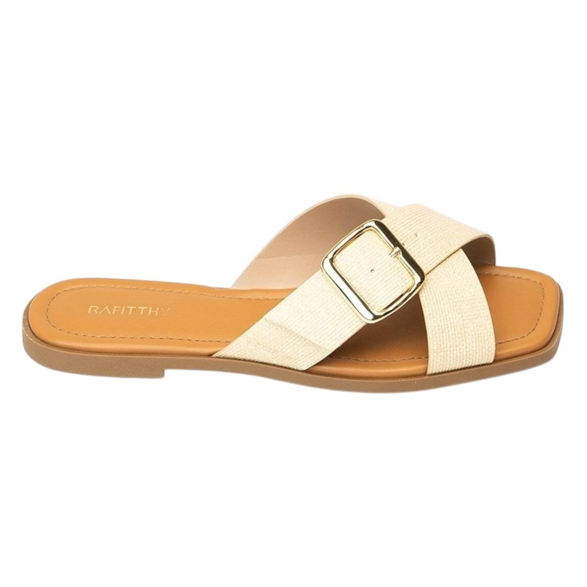 TAMANCO RAFITTHY FEMININA RASTEIRA CASUAL 18.86002A CREME