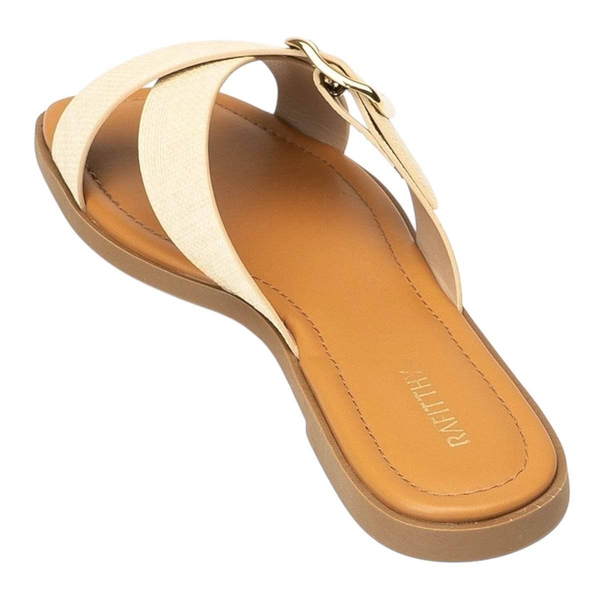 TAMANCO RAFITTHY FEMININA RASTEIRA CASUAL 18.86002A CREME Creme 4