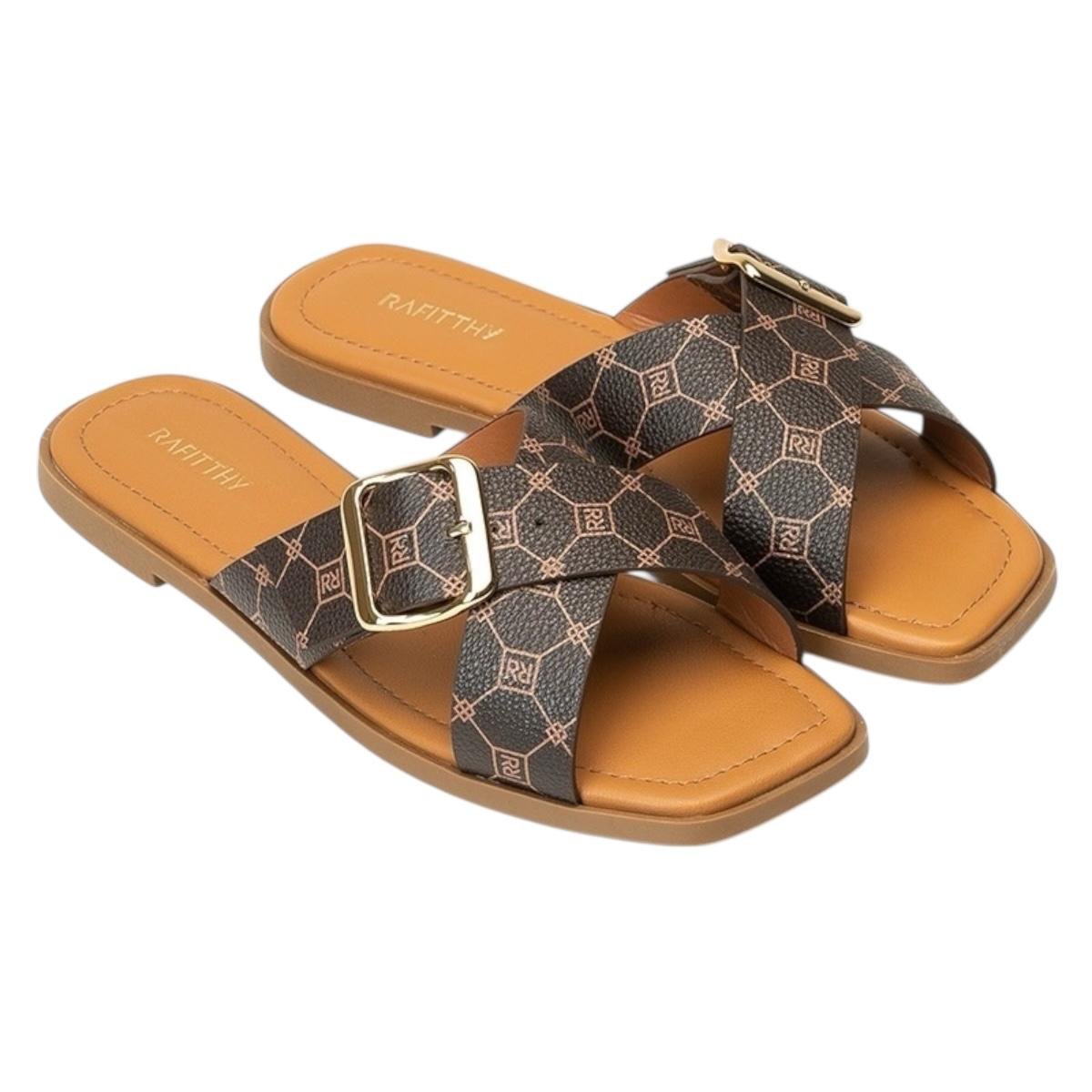 TAMANCO RAFITTHY FEMININA RASTEIRA CASUAL 18.86002A MARROM Marrom 2