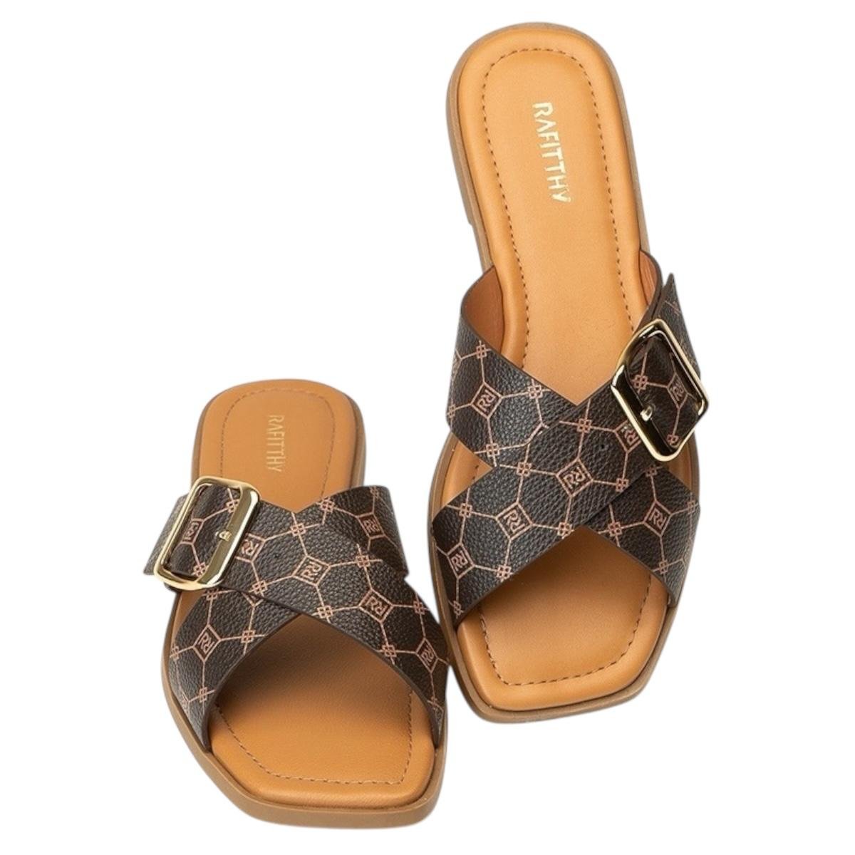 TAMANCO RAFITTHY FEMININA RASTEIRA CASUAL 18.86002A MARROM Marrom 3