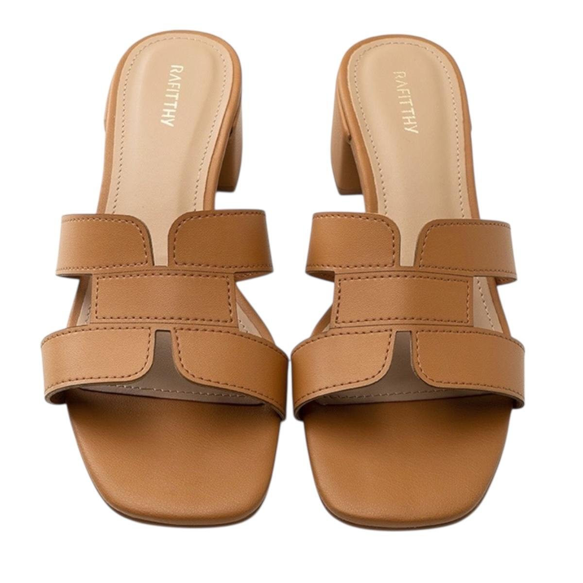 TAMANCO RAFITTHY FEMININO SALTO MEDIO CASUAL 18.96007A CARAMELO Caramelo 3