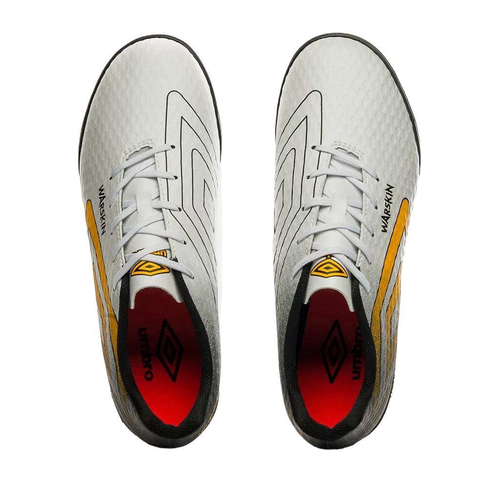 CHUTEIRA UMBRO WARSKIN SOCIETY U01FB00162 Branco/Amarelo 3
