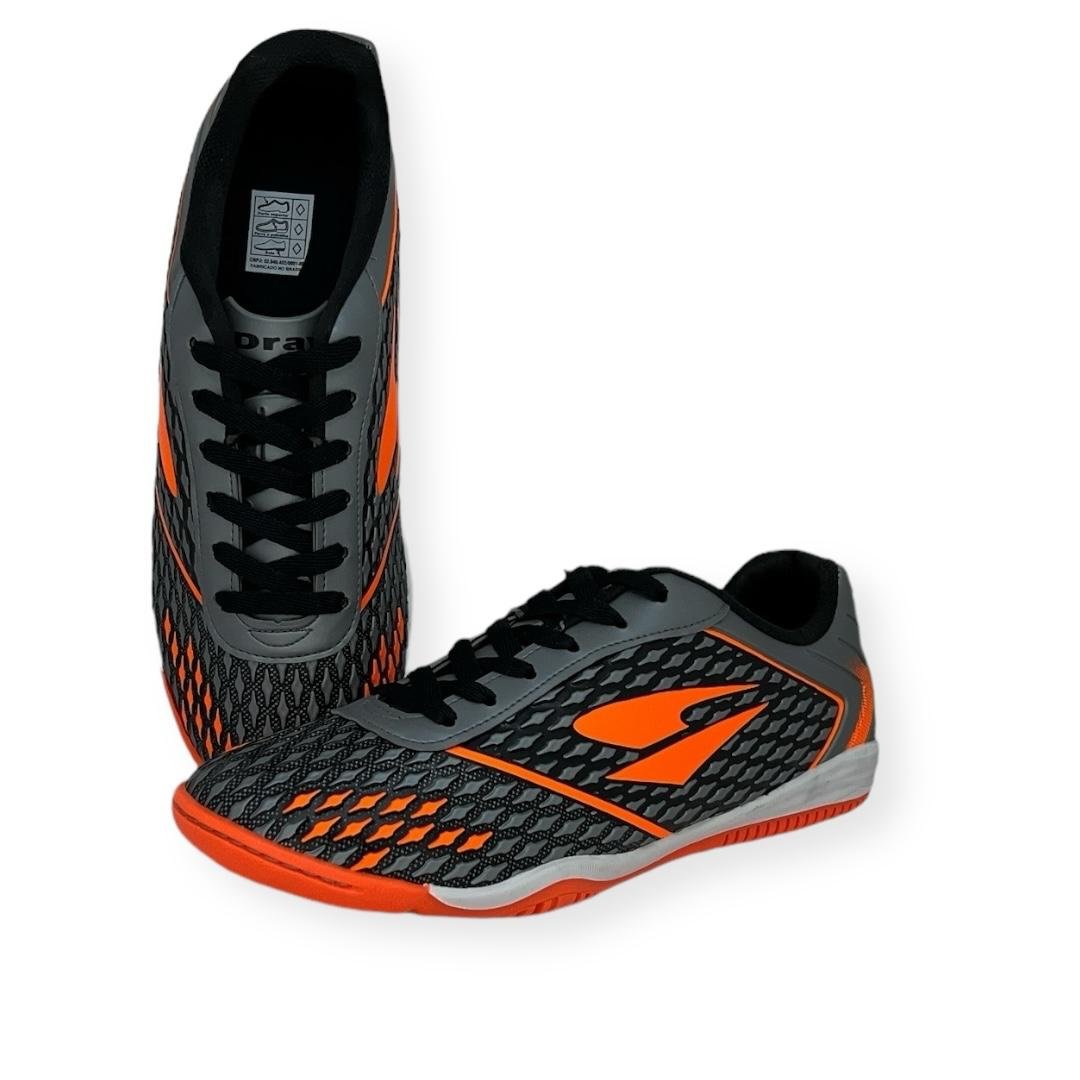 TENIS DRAY FUTSAL AD MASC 395 Cinza/Laranja 4
