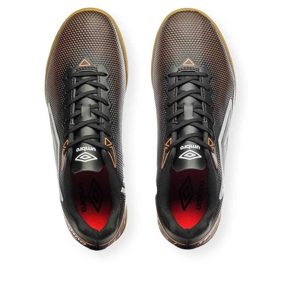 TENIS UMBRO FUTSAL TECHNO AD MASC U01FB00167-126 Preto/Laranja 3