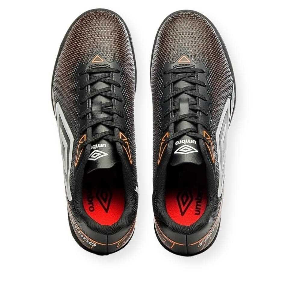 CHUTEIRA UMBRO SOCIETY TECHNO AD MASC U01FB00168-126 Preto/Laranja 3