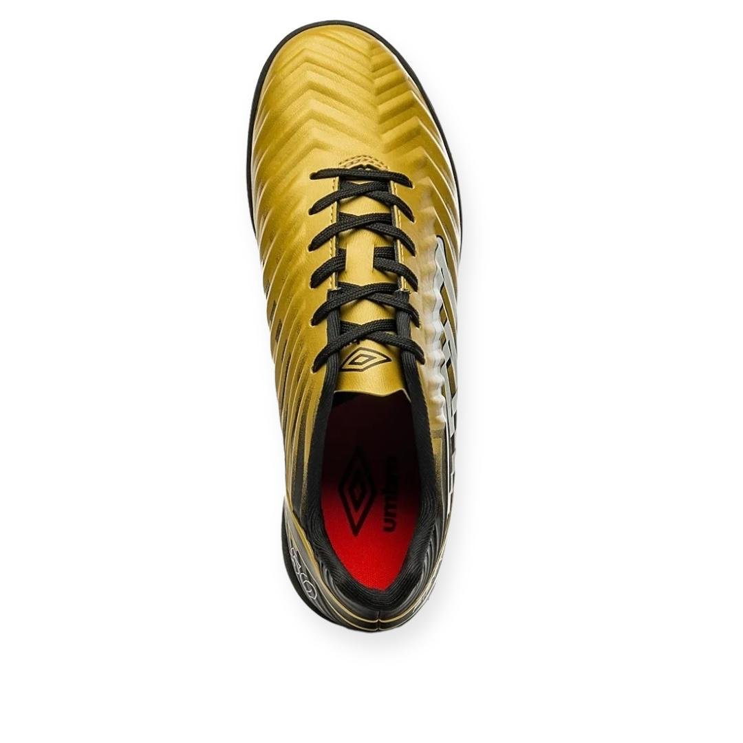 CHUTEIRA UMBRO SOCIETY FIFTY V AD MASC U03FB00165-912 Dourado/Preto 3