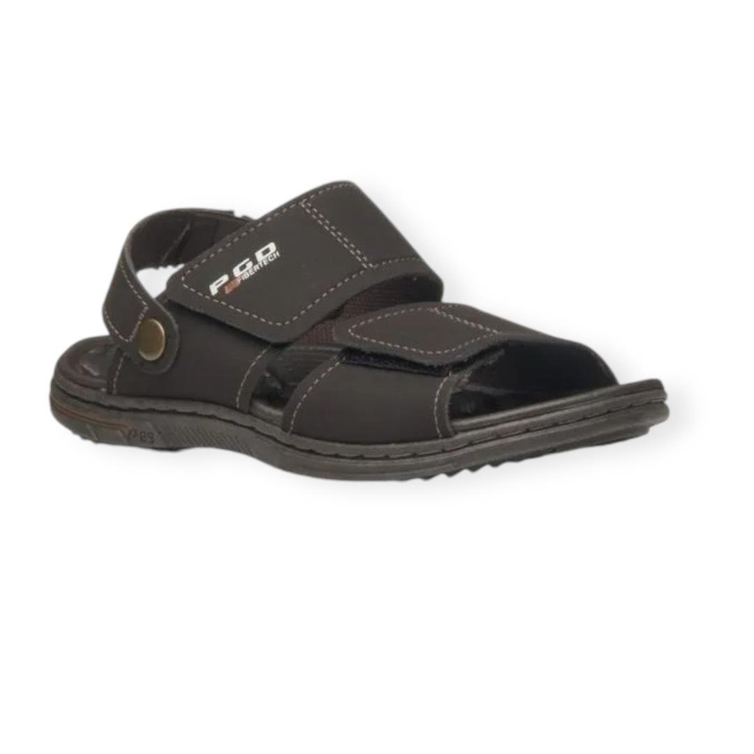 SANDALIA INFANTIL MENINO MICROFIBRA PEGADA 373303-04 Marrom 2