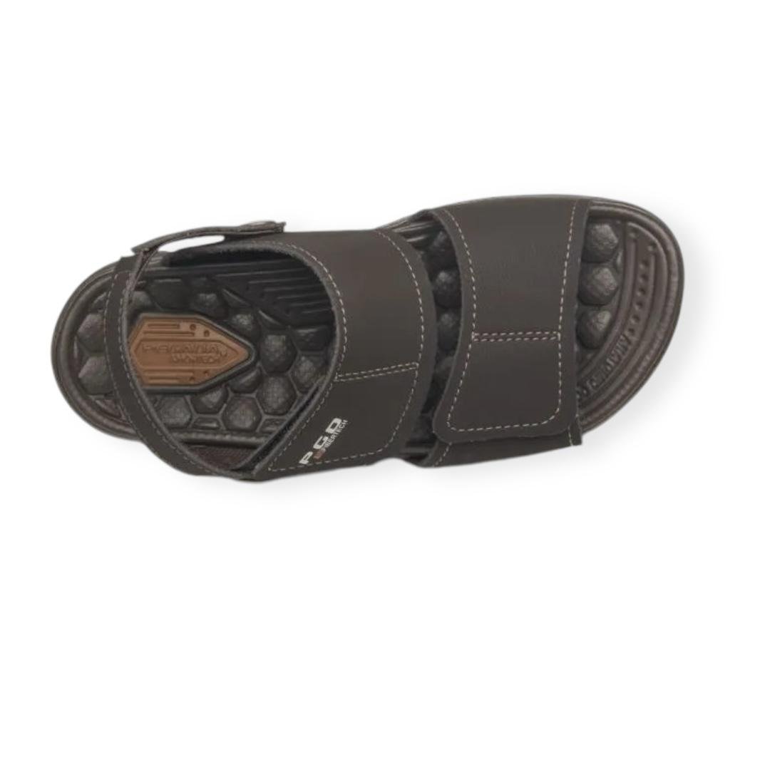 SANDALIA INFANTIL MENINO MICROFIBRA PEGADA 373303-04 Marrom 3