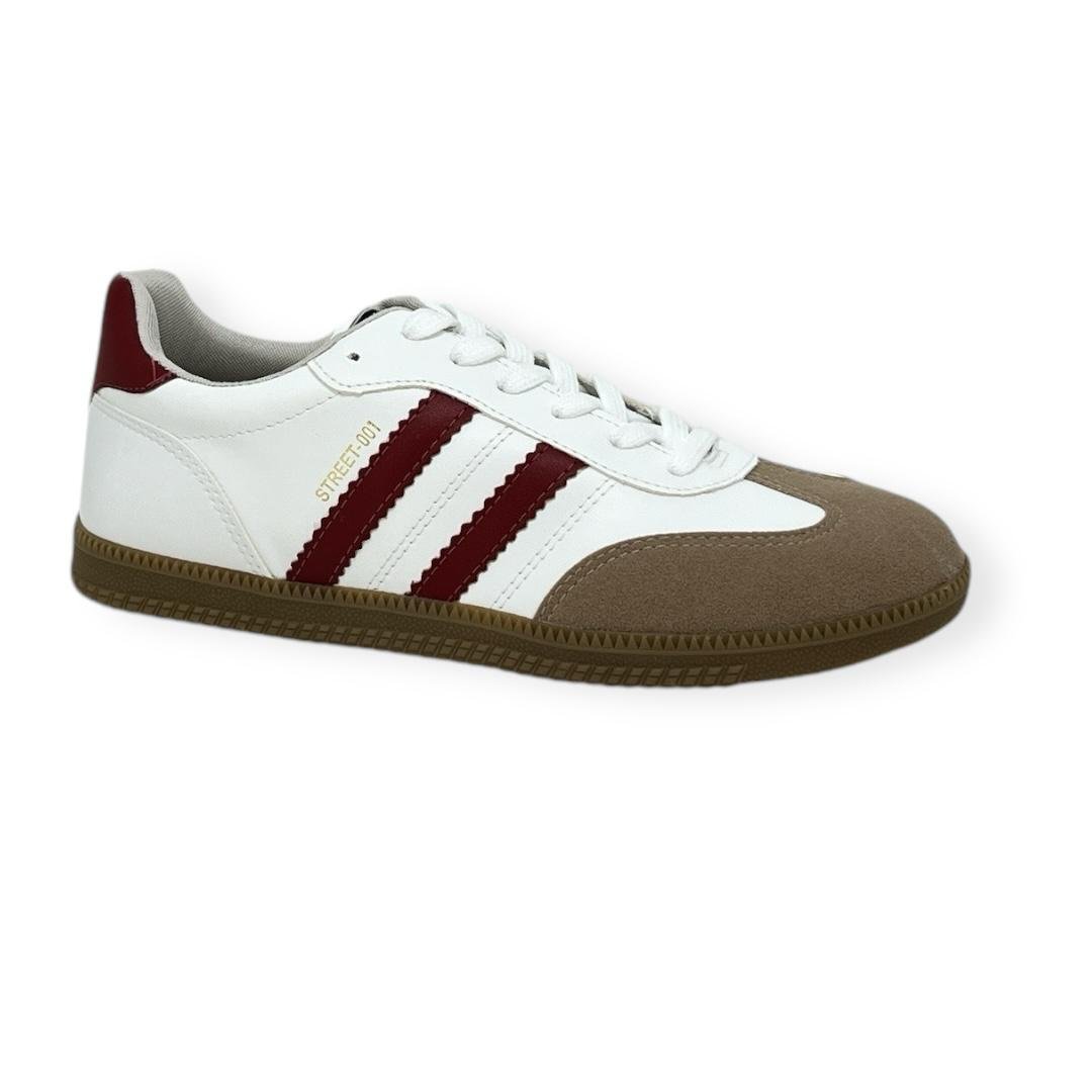TENIS FEMININO STREET CASUAL SUA CIA 8355.15421 BRANCO/VERMELHO Branco/Vermelho 2