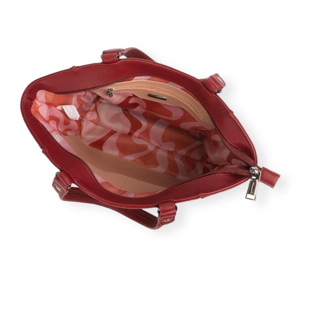 BOLSA RAFITTHY FEMININA CASUAL 28.24166A VERMELHO Vermelho 4