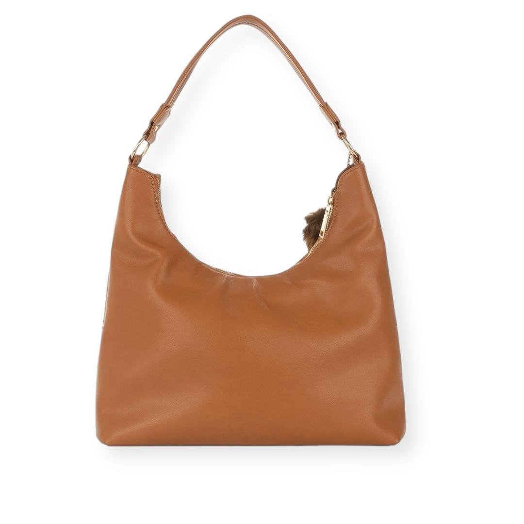 BOLSA RAFITTHY FEMININA CASUAL 28.24187A MARROM Caramelo 3