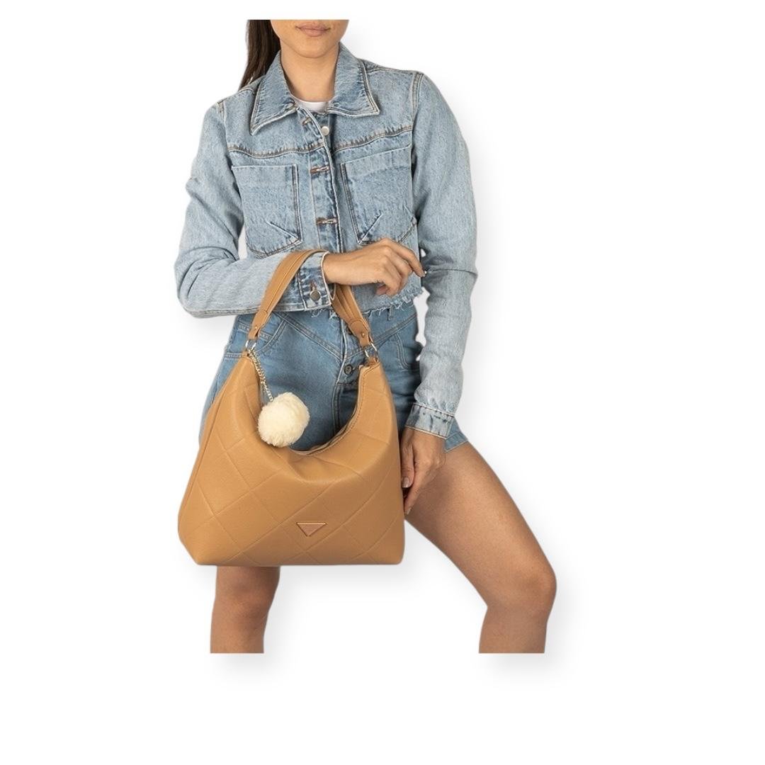 BOLSA RAFITTHY FEMININA CASUAL 28.24187A BEGE Bege 5