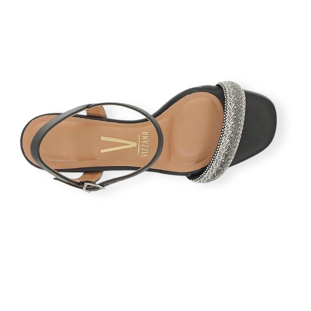 SANDALIA VIZZANO FEMININA SALTO BLOCO CASUAL 6428.139 PRETO Preto 3