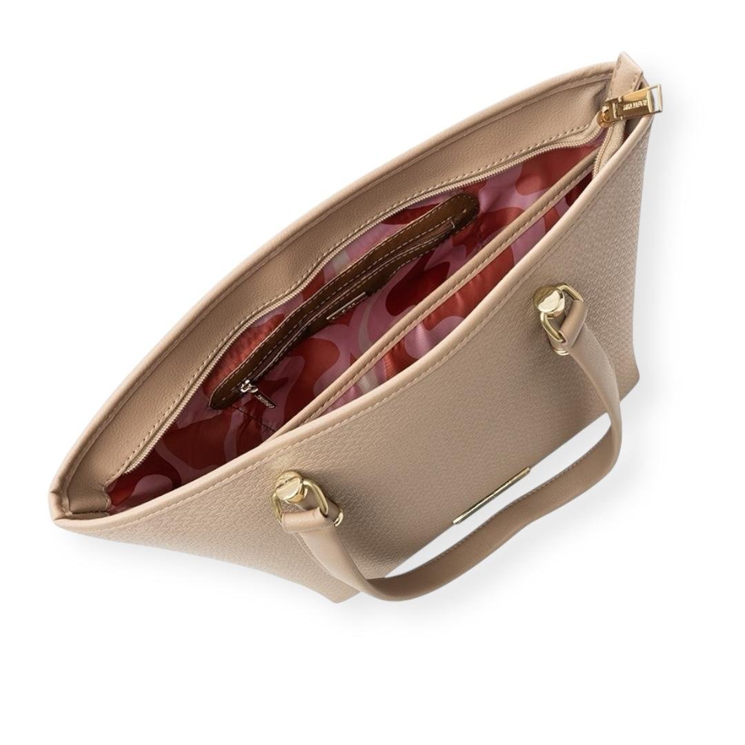 BOLSA RAFITTHY FEMININA CASUAL 28.15175A CARAMELO Bege 4