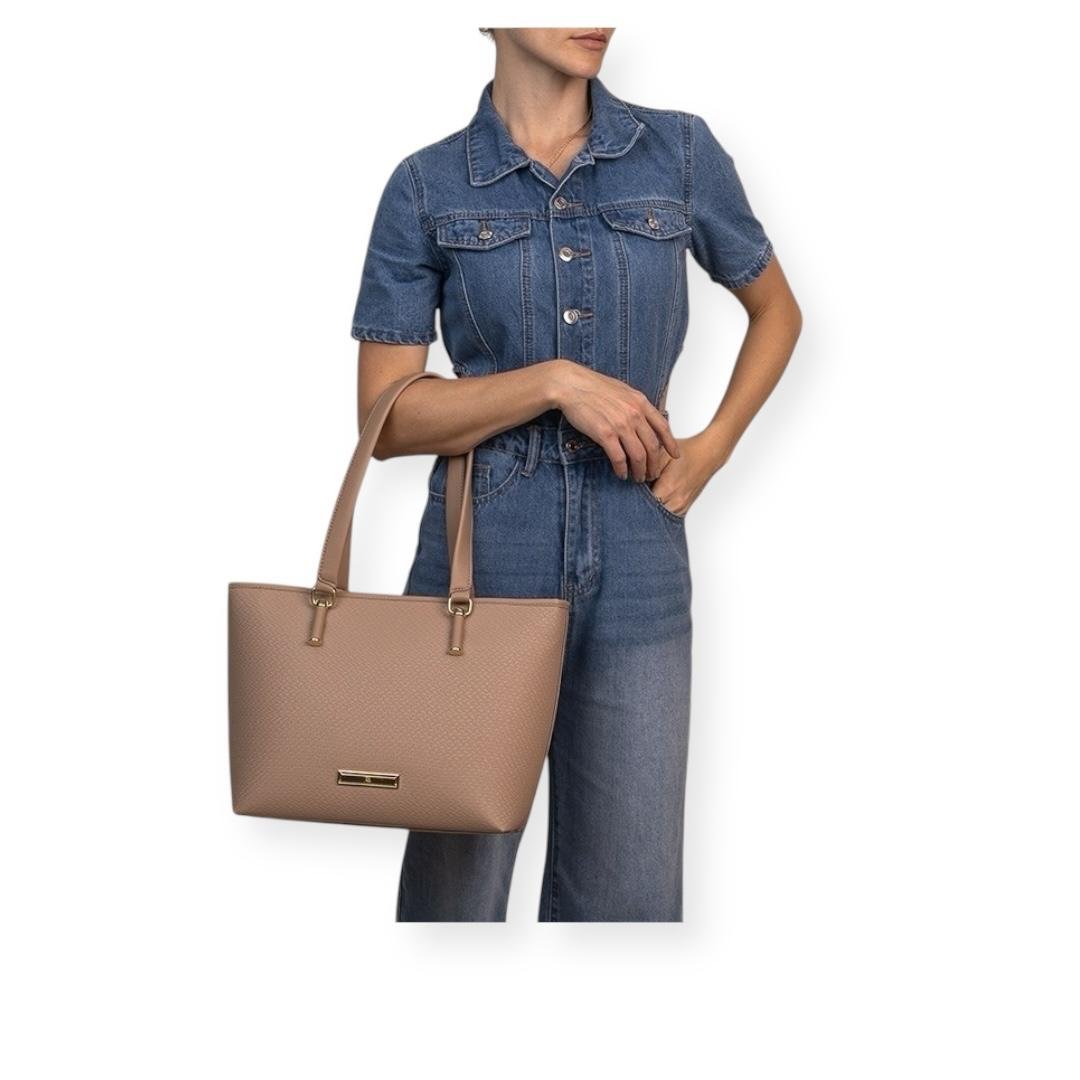 BOLSA RAFITTHY FEMININA CASUAL 28.15175A CARAMELO Bege 5