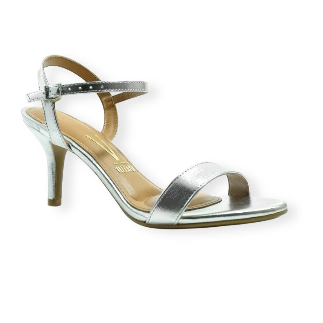 SANDALIA VIZZANO FEMININA SALTO MEDIO CASUAL 6524.202 PRATA Prata 2