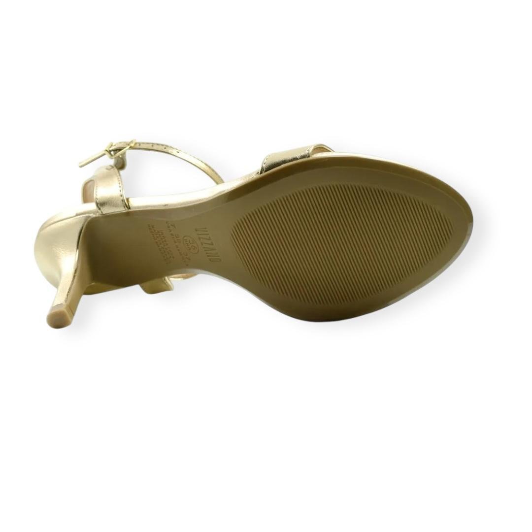 SANDALIA VIZZANO FEMININA SALTO MEDIO CASUAL 6524.202 DOURADO Dourado 4