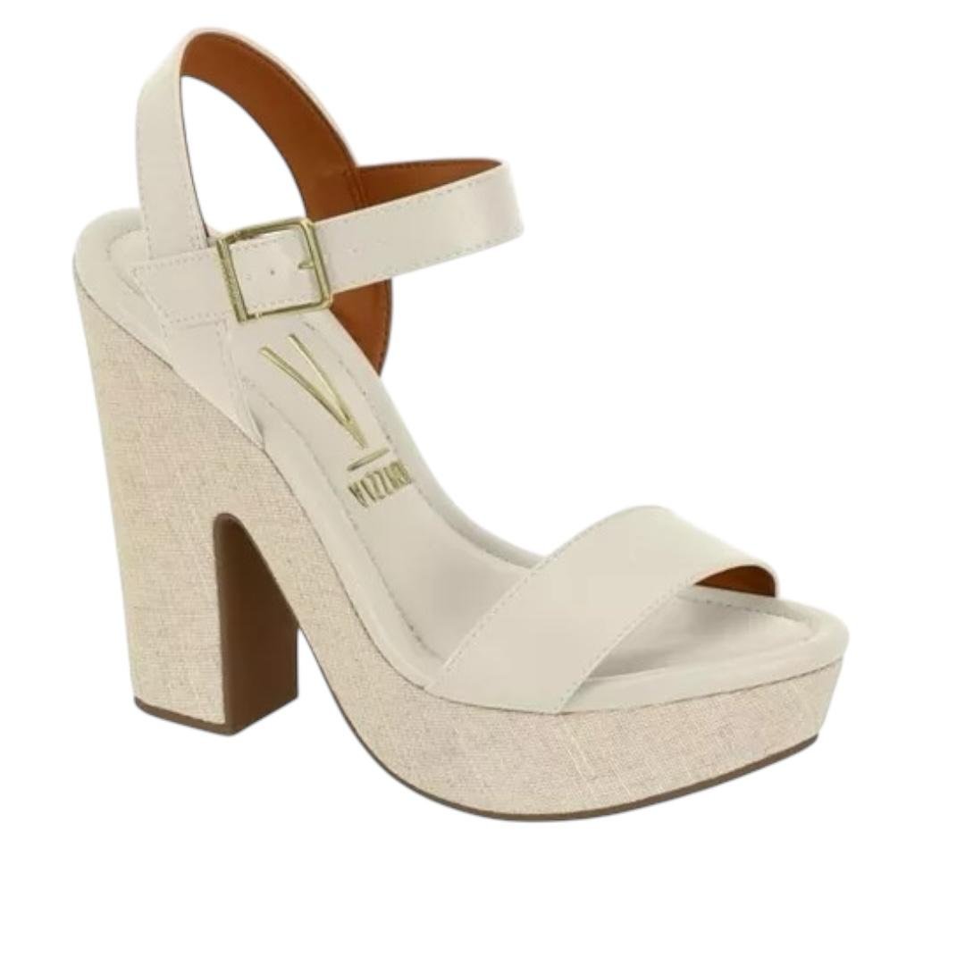 SANDALIA VIZZANO FEMININA PLATAFORMA CASUAL 6281.758 OFF WHITE