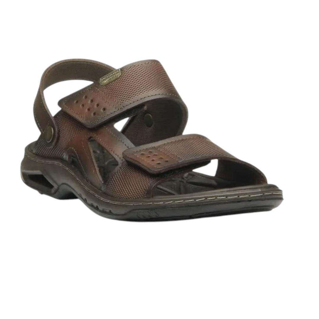 SANDALIA PEGADA MASCULINO EM COURO CASUAL 133206-02 PINHAO Pinhão 2