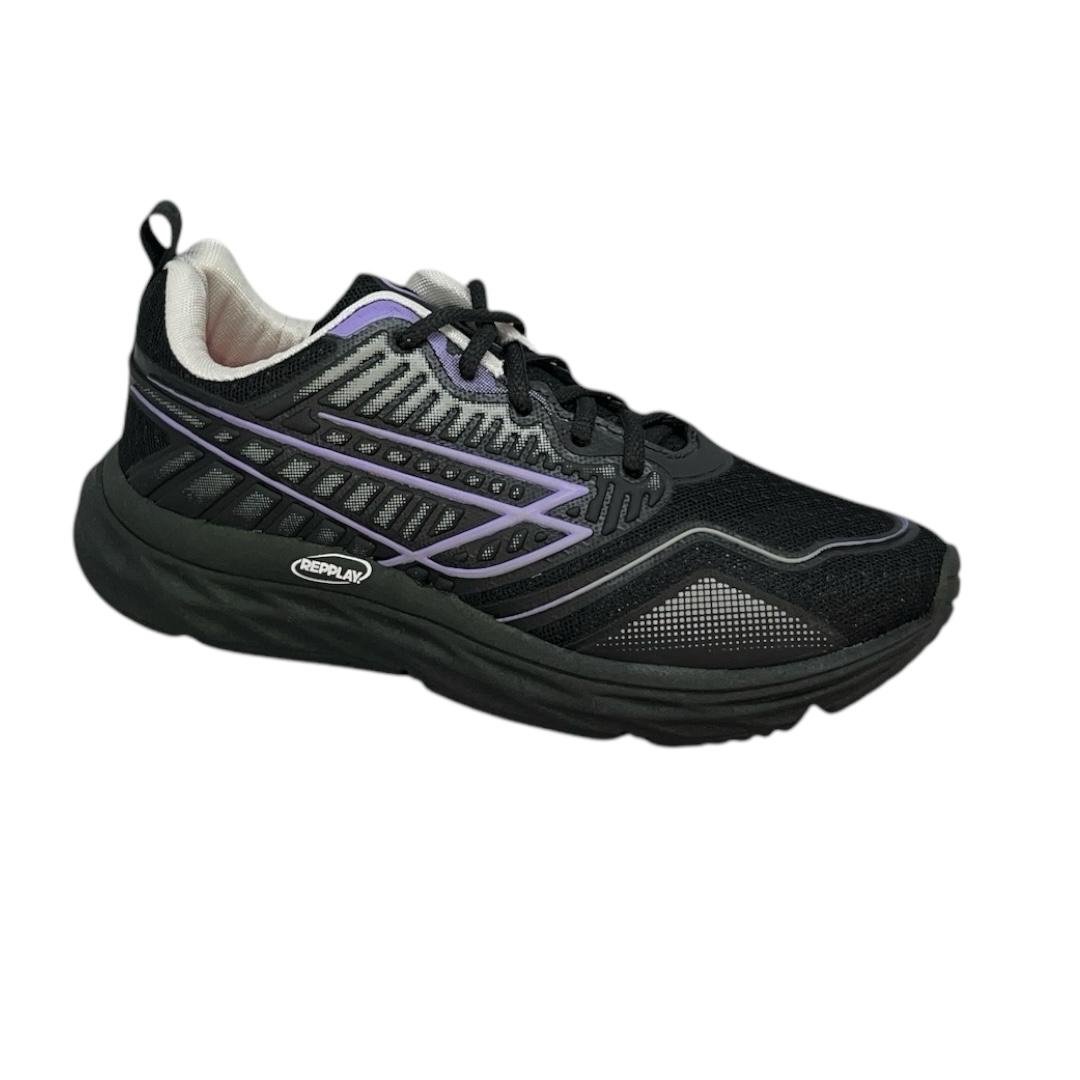 TENIS REPPLAY RUNNING FEMININO CONFORTO RP2250 PRETO Preto 2
