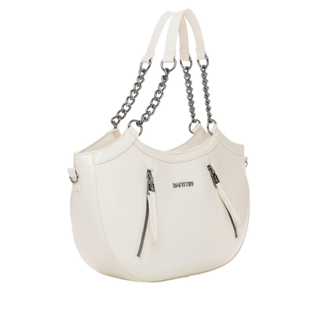 BOLSA RAFITTHY FEMININA CASUAL 28.25119A OFF WHITE Off White 2
