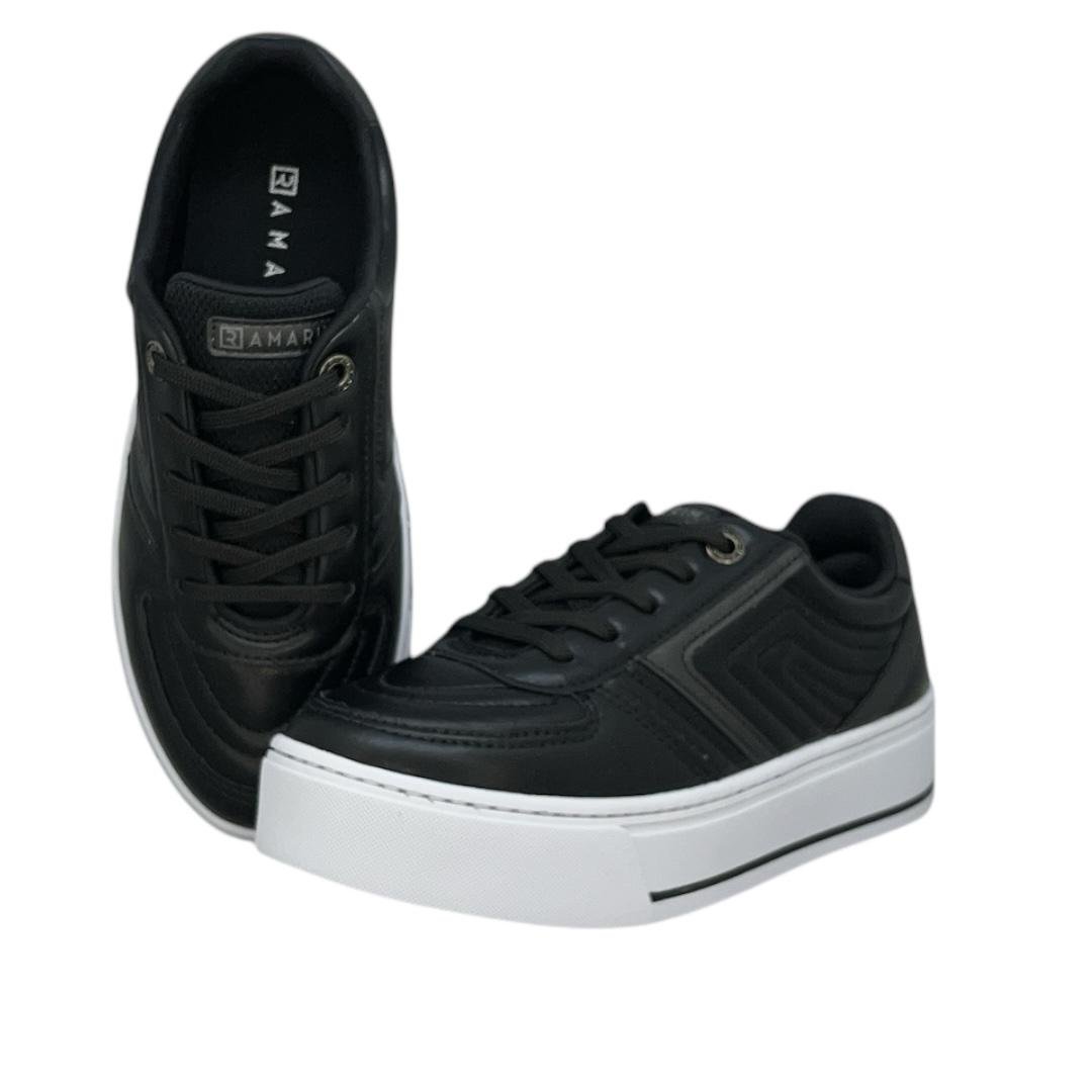 TENIS RAMARIM FEMININO PLATAFORMA CASUAL 25-97102 PRETO Preto 3