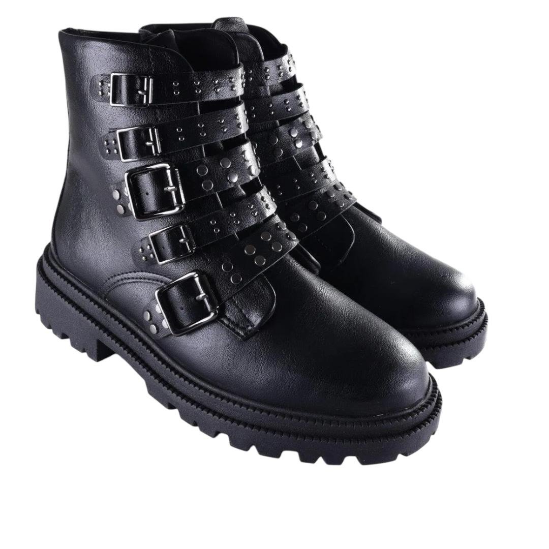 COTURNO RAMARIM FEMININO EM COURO CASUAL 25-61133 PRETO Preto 2