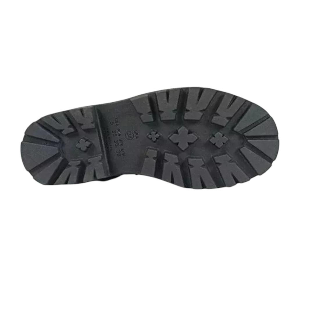 COTURNO RAMARIM FEMININO EM COURO CASUAL 25-61133 PRETO Preto 3