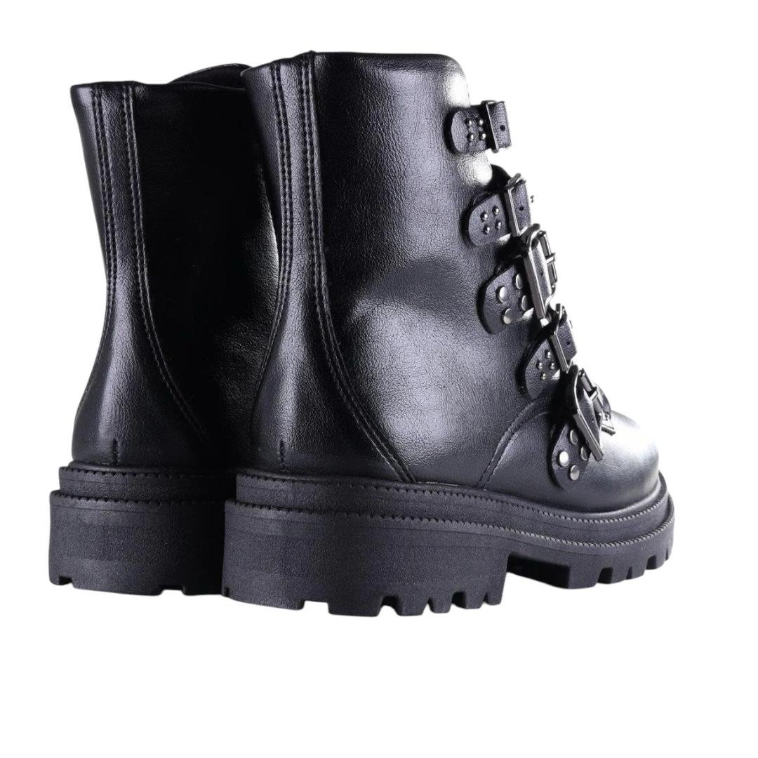 COTURNO RAMARIM FEMININO EM COURO CASUAL 25-61133 PRETO Preto 4