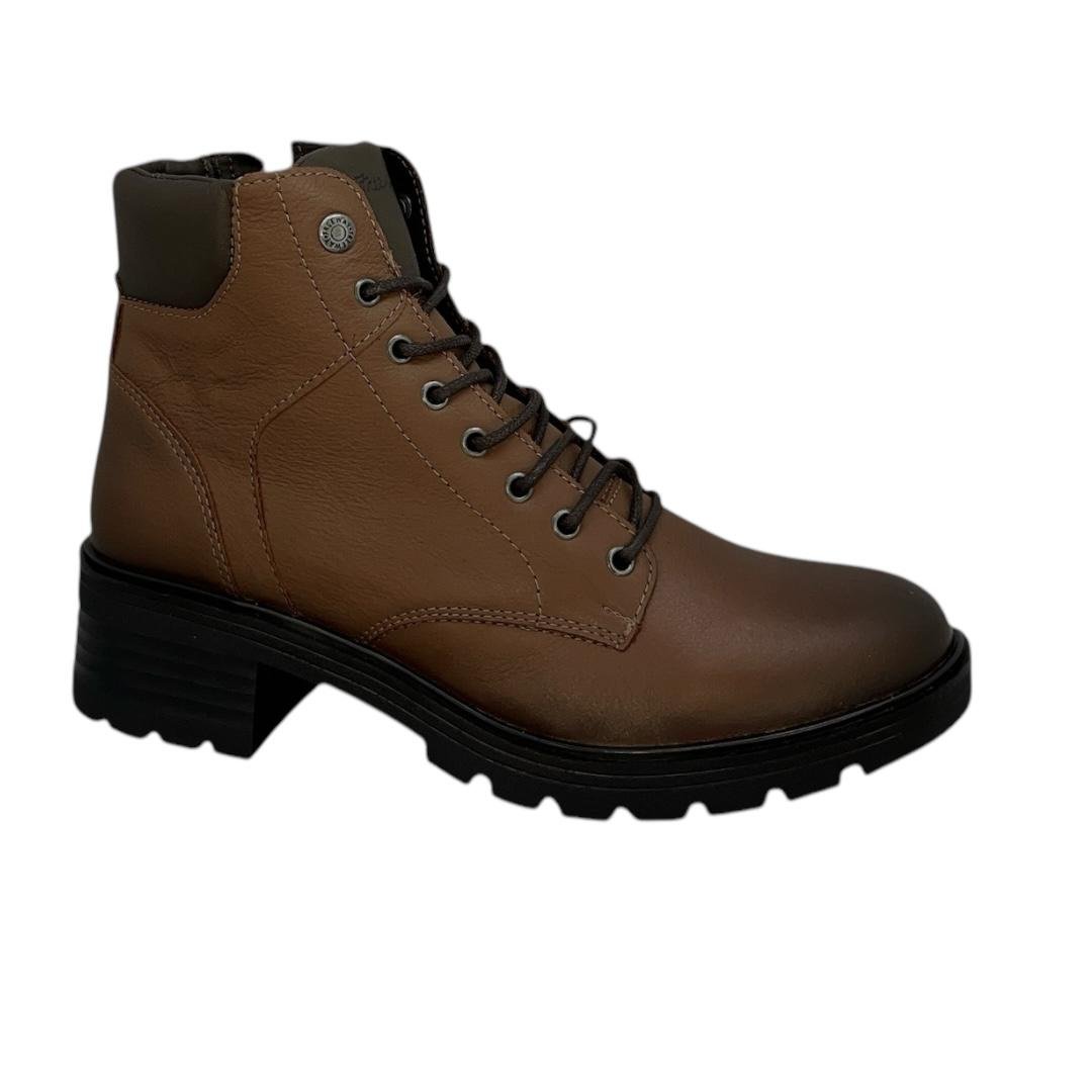 COTURNO FREEWAY FEMININO EM COURO CASUAL ZARA01 3124 MARROM Marrom 2