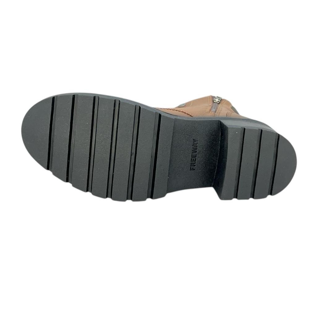 COTURNO FREEWAY FEMININO EM COURO CASUAL ZARA01 3124 MARROM Marrom 4