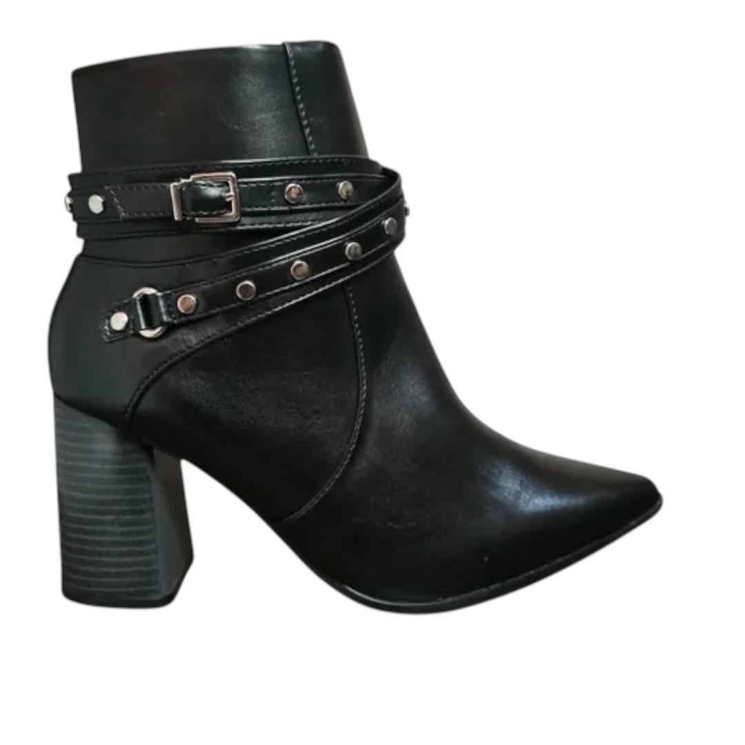 BOTA RAMARIM FEMININA CANO CURTO CASUAL 25-58132 PRETO