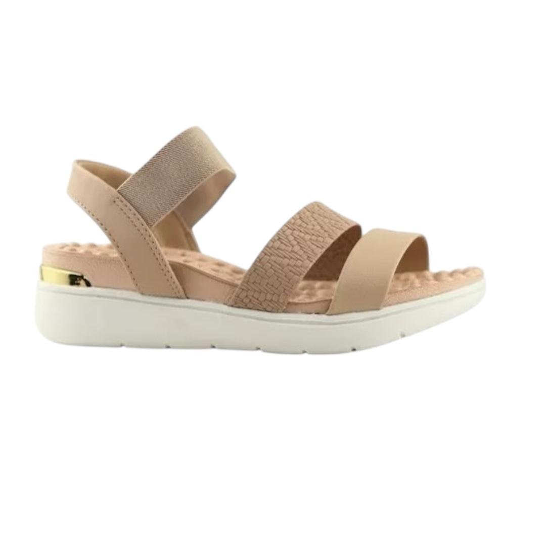 SANDALIA MODARE FEMININA PLATAFORMA CASUAL 7151.119 BEGE