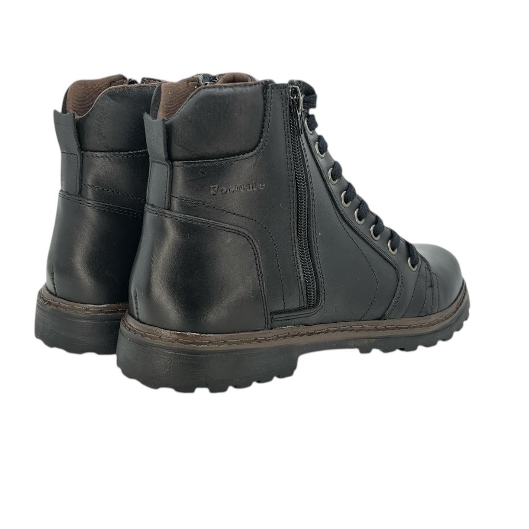 COTURNO FOOT CARE MASCULINO EM COURO CASUAL 6015-01 PRETO Preto 4