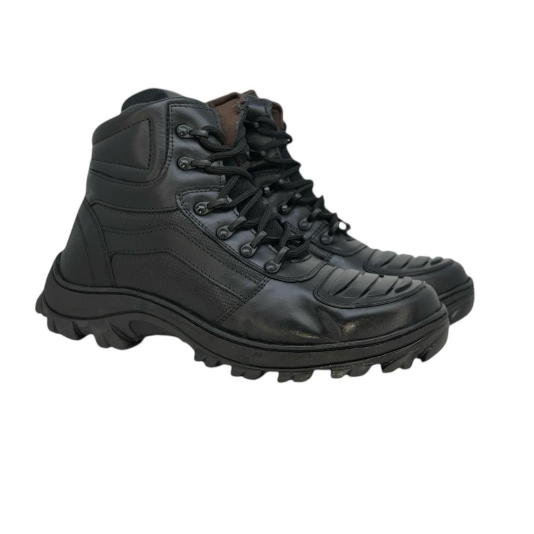 COTURNO FOOT CARE MASCULINO EM COURO CASUAL 17005 PRETO Preto 2