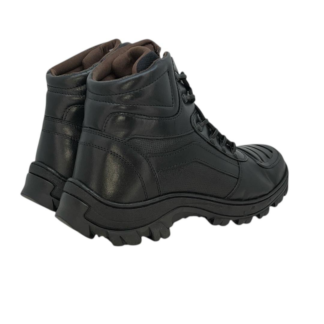 COTURNO FOOT CARE MASCULINO EM COURO CASUAL 17005 PRETO Preto 4