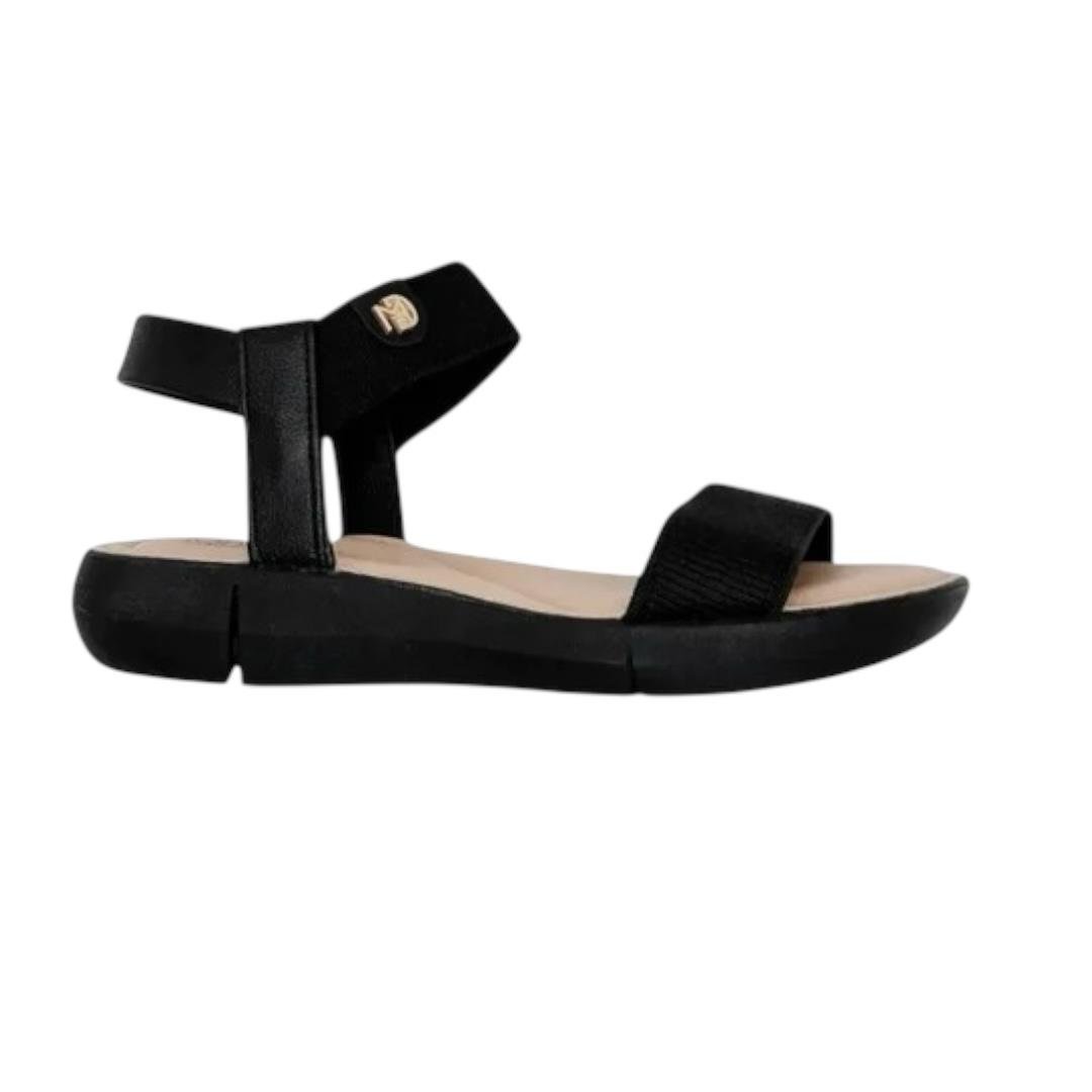 SANDALIA MODARE FEMININA ULTRACONFORTO CASUAL 7199.102 PRETO