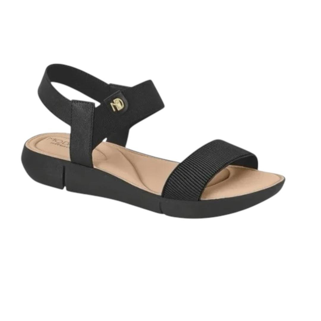 SANDALIA MODARE FEMININA ULTRACONFORTO CASUAL 7199.102 PRETO Preto 2