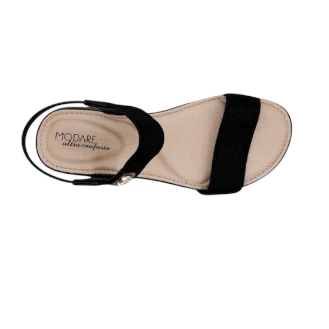 SANDALIA MODARE FEMININA ULTRACONFORTO CASUAL 7199.102 PRETO Preto 3