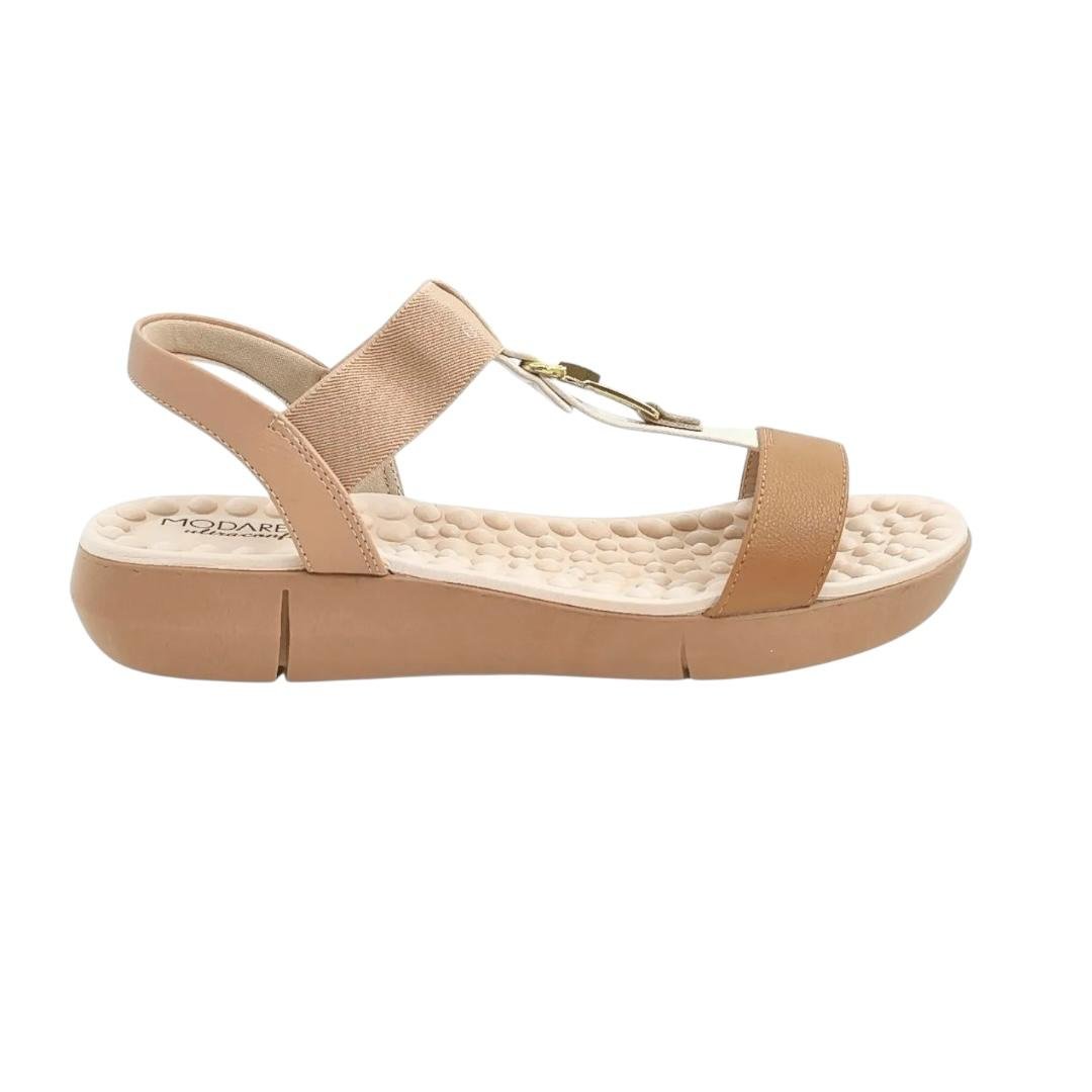 SANDALIA MODARE FEMININA ULTRACONFORTO CASUAL 7142.139 CARAMELO