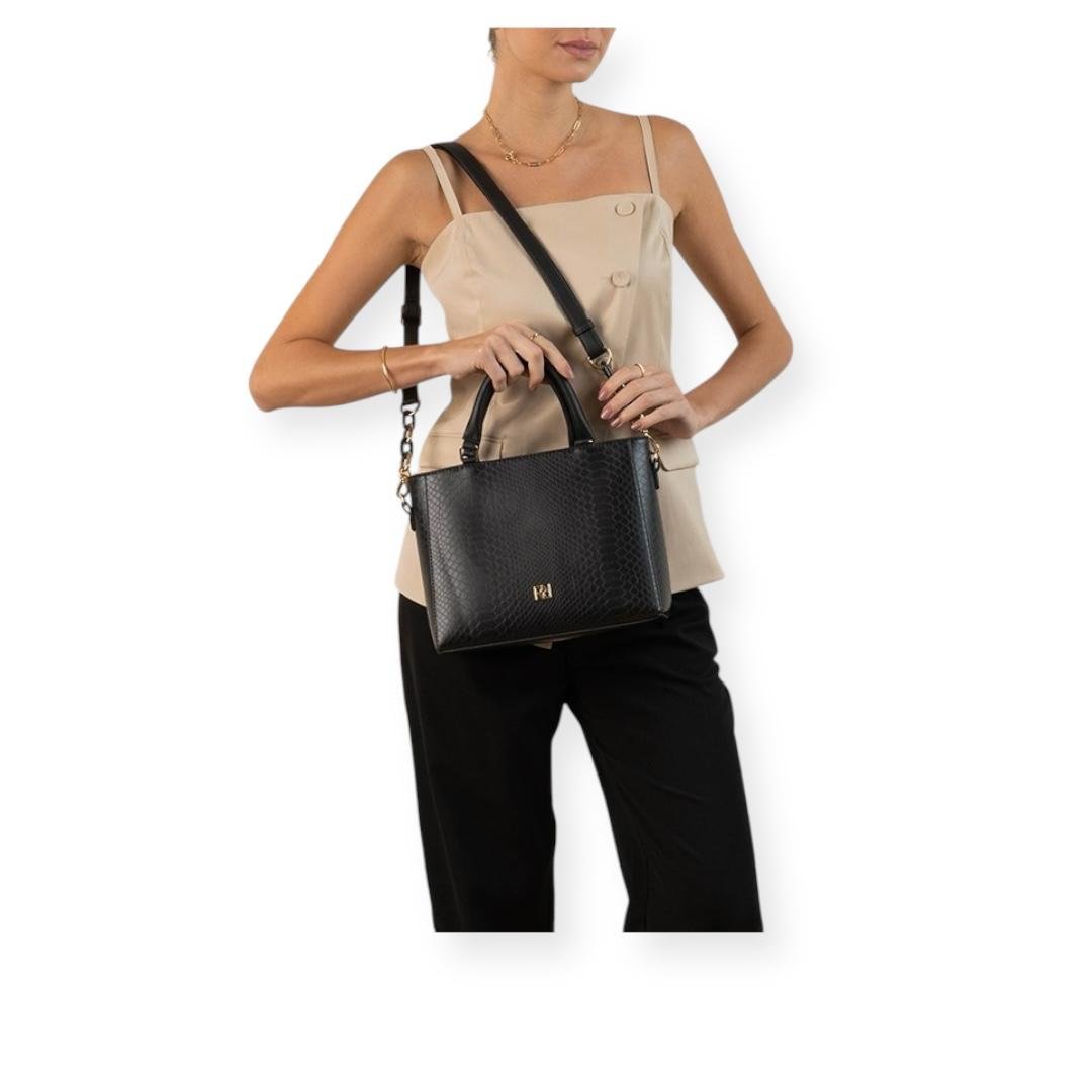 BOLSA RAFITTHY FEMININA CASUAL 28.15235A PRETO Preto 5