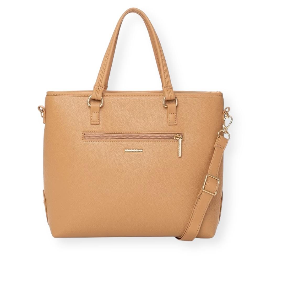 BOLSA RAFITTHY FEMININA CASUAL 28.25121A CARAMELO Bege 3