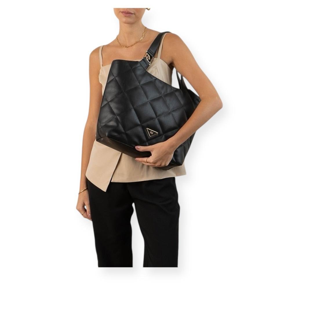 BOLSA RAFITTHY FEMININA CASUAL 28.25130A PRETO Preto 5