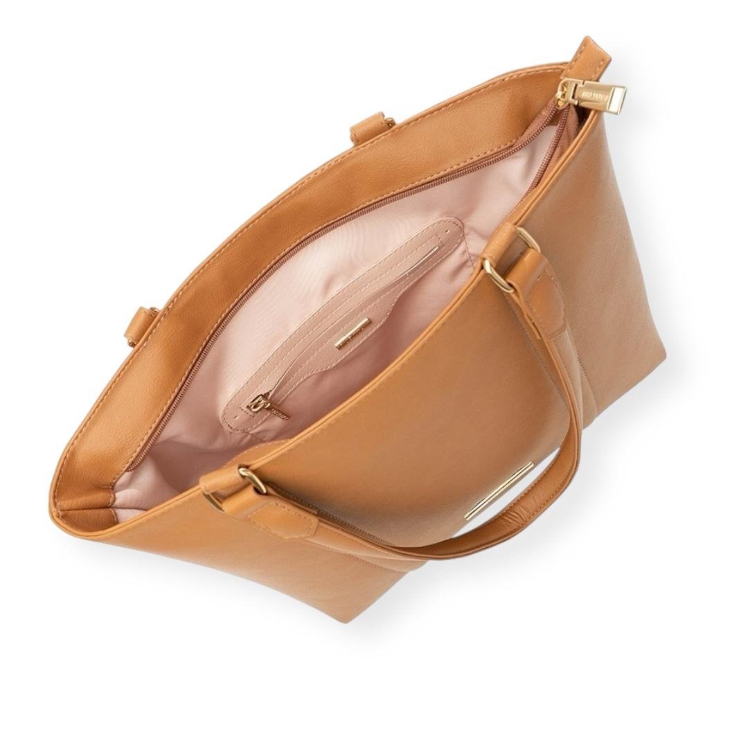 BOLSA RAFITTHY FEMININA CASUAL 28.25185A CARAMELO Caramelo 4