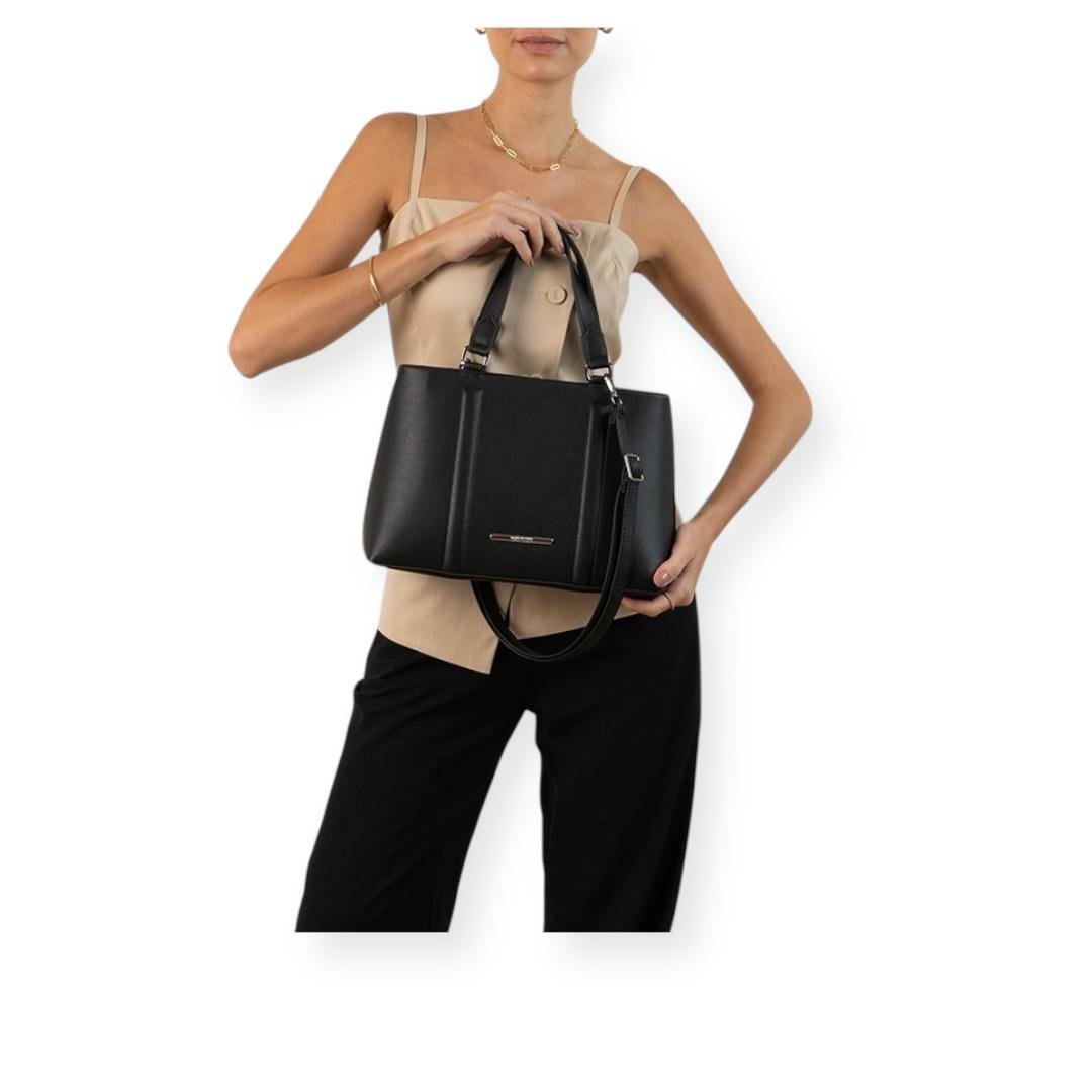 BOLSA RAFITTHY FEMININA CASUAL 28.25186A PRETO Preto 5