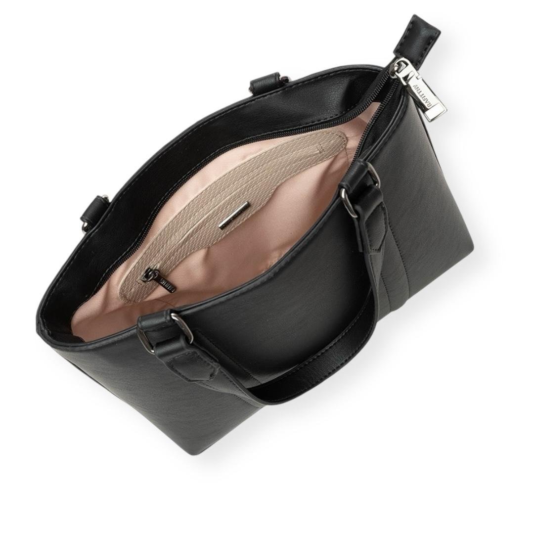 BOLSA RAFITTHY FEMININA CASUAL 28.25186A PRETO Preto 4