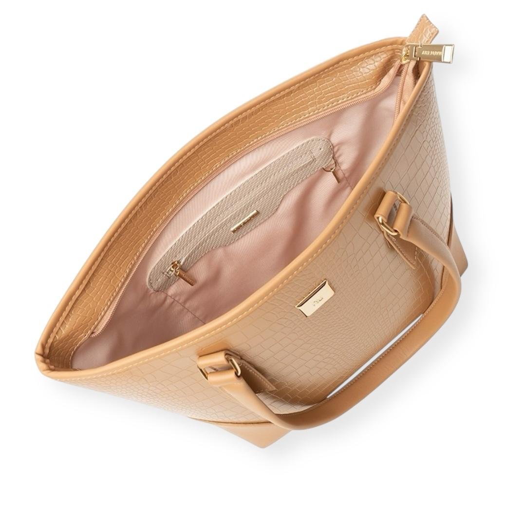 BOLSA RAFITTHY FEMININA CASUAL 28.25194A CARAMELO Caramelo 4