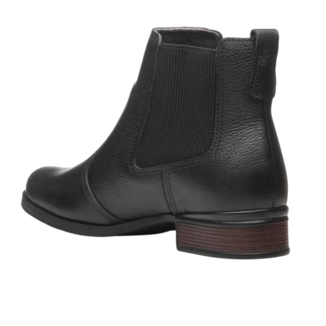 BOTA PEGADA FEMININA EM COURO CASUAL 282003-11 PRETO Preto 4